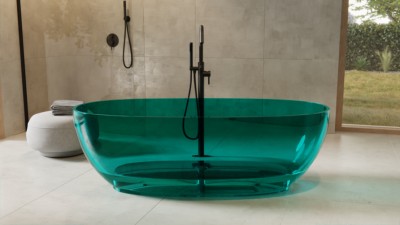 Prozirna MEXA samostojeća kada, ocean breeze, 170 x 78 cm