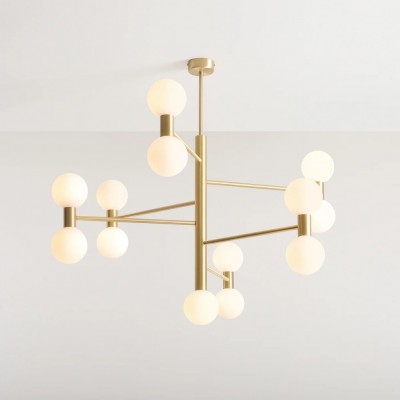 Stropna lampa FLARE 13, mesing