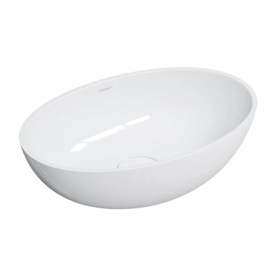 Nadgradni umivaonik SHELL M+, 50 x 32 cm, bijeli sjaj