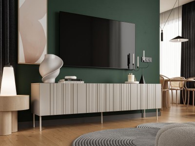 TV ormar ISLA, 200 cm, mat bež