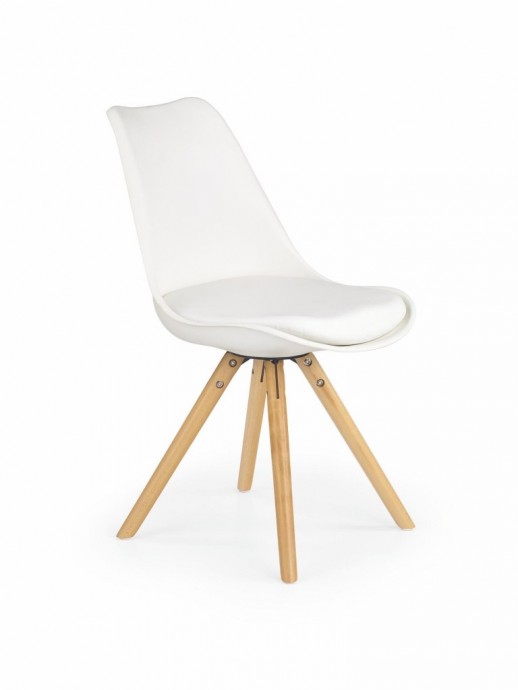 Blagovaonska stolica K201, bijela eko koža