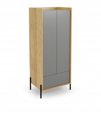 MOBIUS ormar 2D boja: hikora hrast/sivi dusty