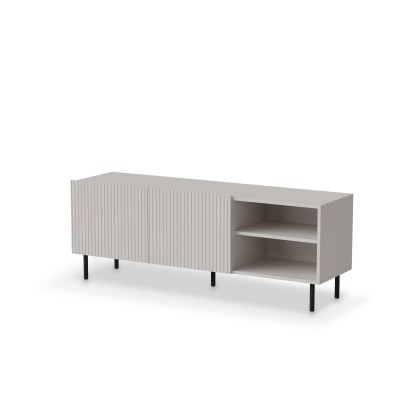 TV ormar PAXOS, 150 cm, kašmir/crna