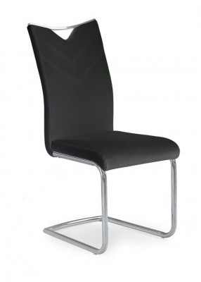 Blagovaonska stolica K224 od eko kože, crna