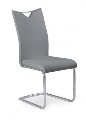 Blagovaonska stolica K224 od eko kože sive boje