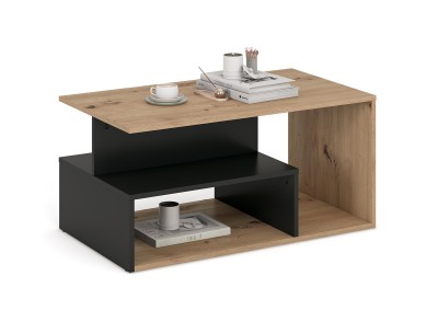 Klubski stol IVA, artisan hrast/crna