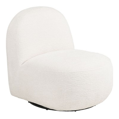 Lounge fotelja MILO, slonokoštano bijela