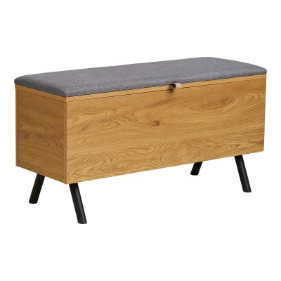 Klupa Barco s prostorom za pohranu, 92x33 cm, prirodna