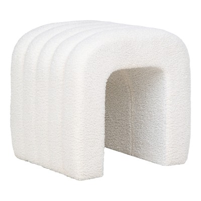 Tabure COLMA, boucle, bijela