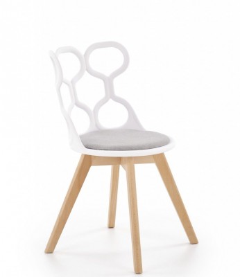 Blagovaonska stolica K308, bijela/siva