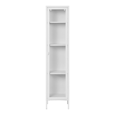 Visoka vitrina BRISBANE SLIM, 40 x 180 cm, bijela