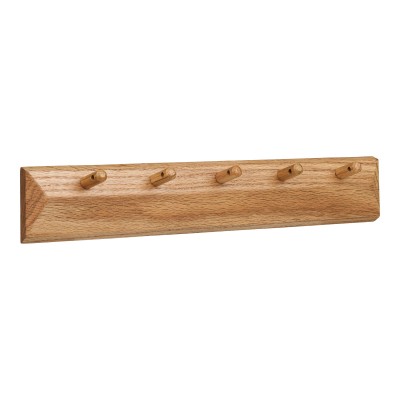 Barco vješalica za kapute s 5 kukica, 50x5,5 cm, prirodna