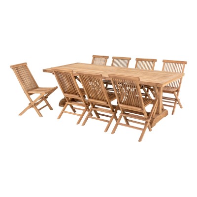 Volos i Toledo vrtni set, 46/100x62/240 cm, prirodno