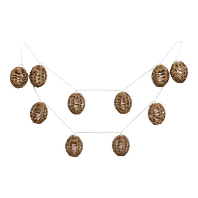Carlisle LED niz svjetala, 6x180 cm, prirodna / crna
