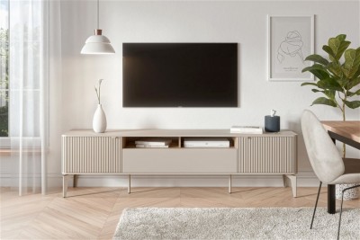 TV ormarić BELUCI, 200 cm kašmir / hrast cremona