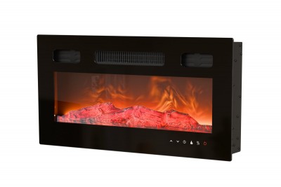 Električni kamin BILU, crna