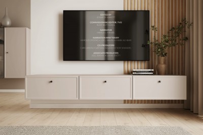 Viseći TV ormarić LORINI, 200 cm, kašmir
