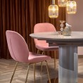 Blagovaonska stolica K381, svijetlo roza