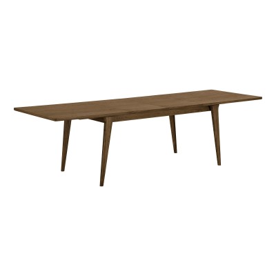 Darwin blagovaonski stol, 100x240-290-340 cm, tamno smeđi