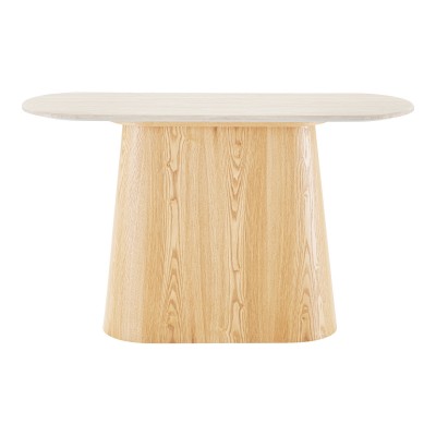 Konzolni stol Larvik, 130x40 cm, prirodno / off-white