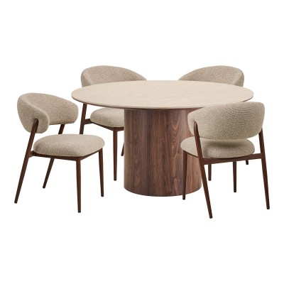 Set za blagovanje Delphi i Cavi, 140/57x140/65 cm, 