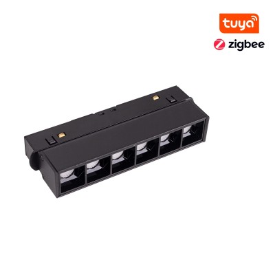 Magnetska tračna svjetiljka Maxlight Magnetic Linear Grid 11cm Zigbee, M0003Z, crna