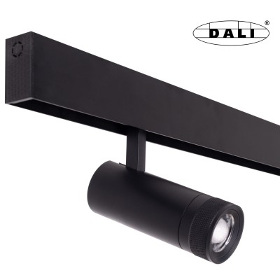 Magnetska stropna svjetiljka Maxlight Magnetic Zoom Reflektor Dali, M0013D, crna
