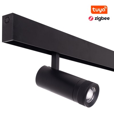 Magnetska tračna svjetiljka Maxlight Magnetic Zoom Reflektor Zigbee, M0013Z, crna
