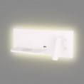 LED zidna lampa SUPERIOR W0291L, USB i bežični punjač, bijela