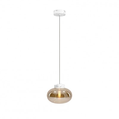 Visilica Maxlight Moonstone, P0518, jantarno staklo + bijeli mramor