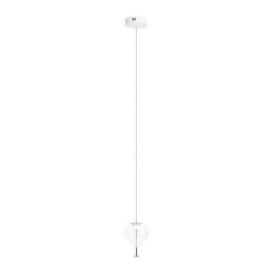 Visilica Maxlight Palloncini I, P0527, bijela + krom + prozirno staklo