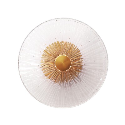 Zidna svjetiljka Maxlight Allure 1l, W0356, mat zlato + prozirno staklo