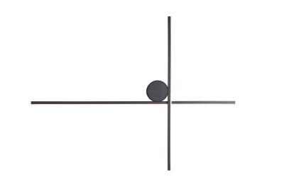 Zidna svjetiljka Maxlight Arne 60cm, W0369, crna