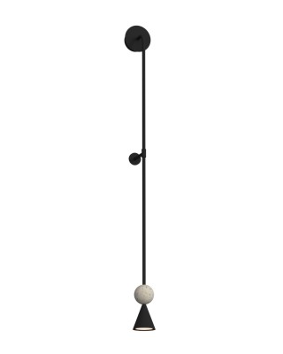 Zidna svjetiljka Maxlight Bingo, W0447, crna