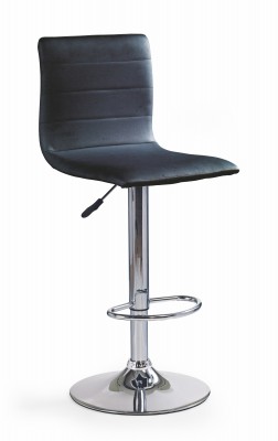 Barska stolica H21, eko koža/krom, crna