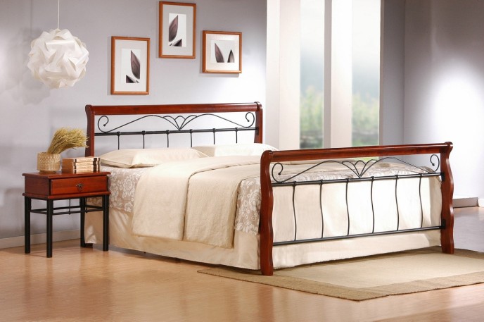 Bračni krevet VERONICA 160x200 cm, trešnja
