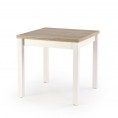 Blagovaonski stol GRACJAN, sonoma hrast/bijela