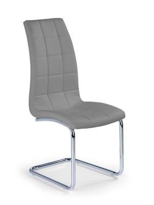 Blagovaonska stolica K147 od eko kože sive boje