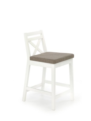 Barska stolica Borys niska, bijela/taupe