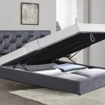Bračni krevet ANNABEL 160x200 cm, sivi