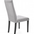 Blagovaonska stolica DIEGO II, sivo/crna