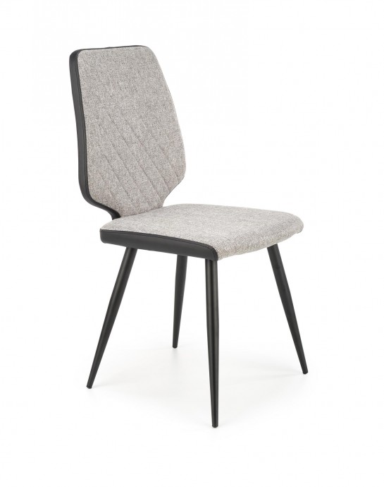 Blagovaonska stolica K424, sivo/crna