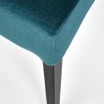 Blagovaonska stolica CLARION, crna/tamno zelena