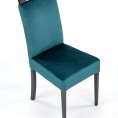 Blagovaonska stolica CLARION, crna/tamno zelena