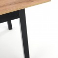 Blagovaonski stol GREG, hrast wotan/crna
