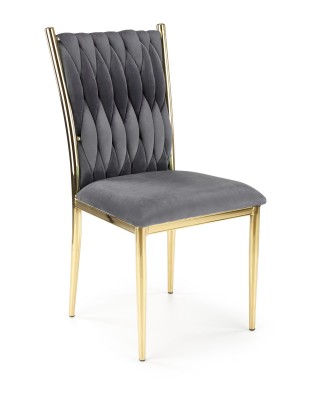 Blagovaonska stolica K436, siva/zlatna