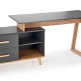 SERGIO XL radni stol, antracit/wotan hrast