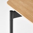 Blagovaonski stol SMART, hrast prirodni/crni