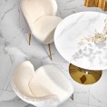 CASEMIRO okrugli stol, bijeli mramor/zlato