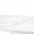 Blagovaonski stol na razvlačenje VIVALDI, bijeli mramor/bijela
